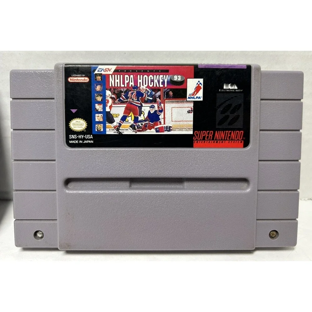 Super Nintendo Games NHLPA Hockey‎ 93 With Manual Mario Paint Cartridges Only